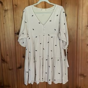 Altar’d State Cream Baby Doll Dress